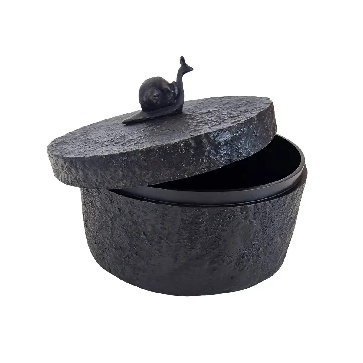 Bronze Snail Box — Elevate your décor with the Bronze Snail Box - a hand-cast bronze treasure that blends whimsical design…