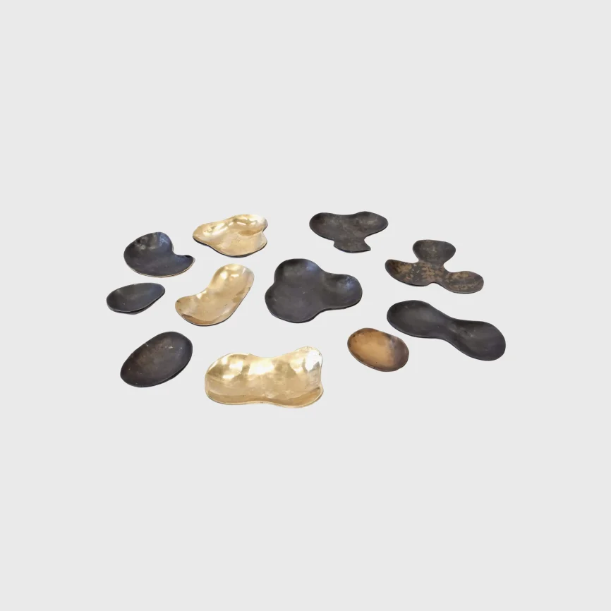 Bronze Stone Vessels 11pc, Bronze Nera finish
