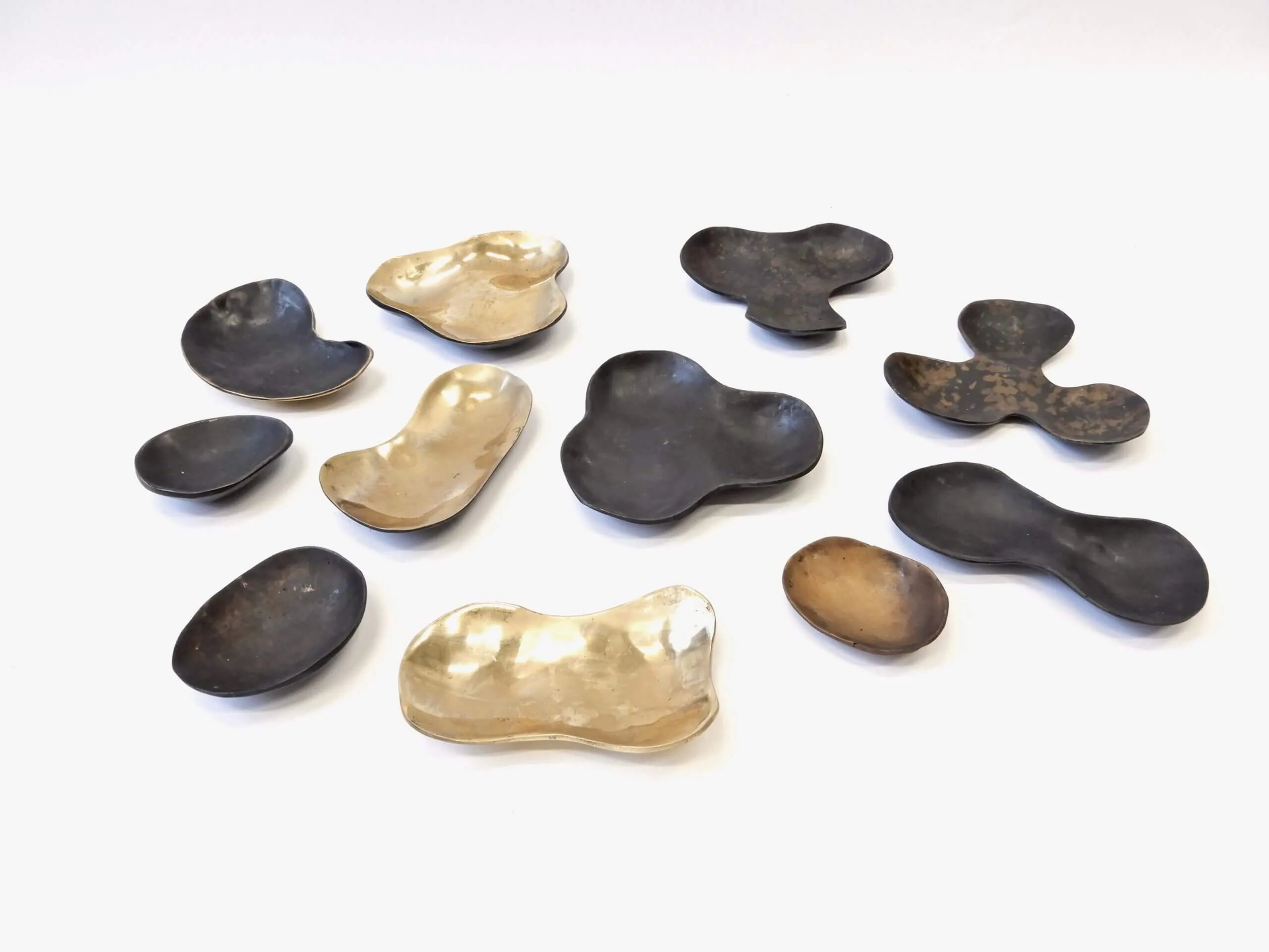 Bronze Stone Vessels 11pc, Bronze Nera finish