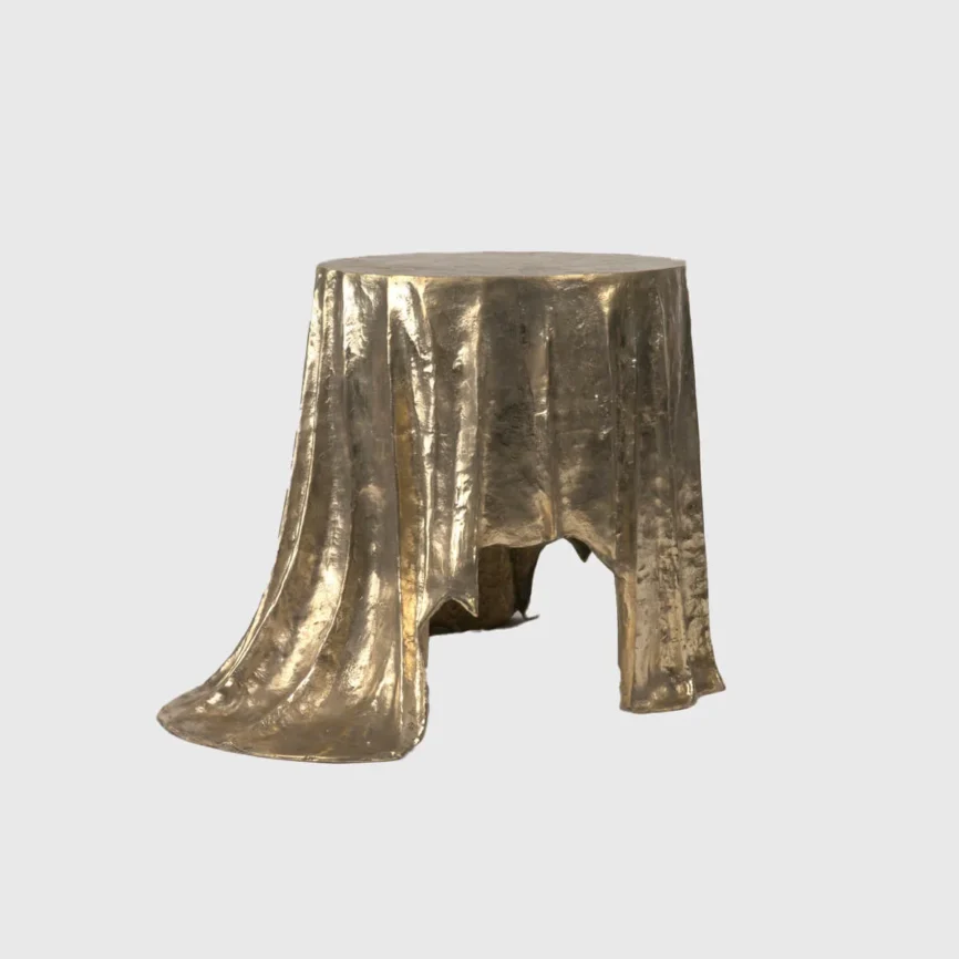 Bronze Table Cloth of Gold — side table