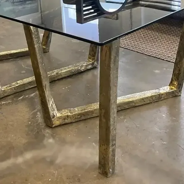 Bronze Twist Dining Table, 220×145×75 cm
