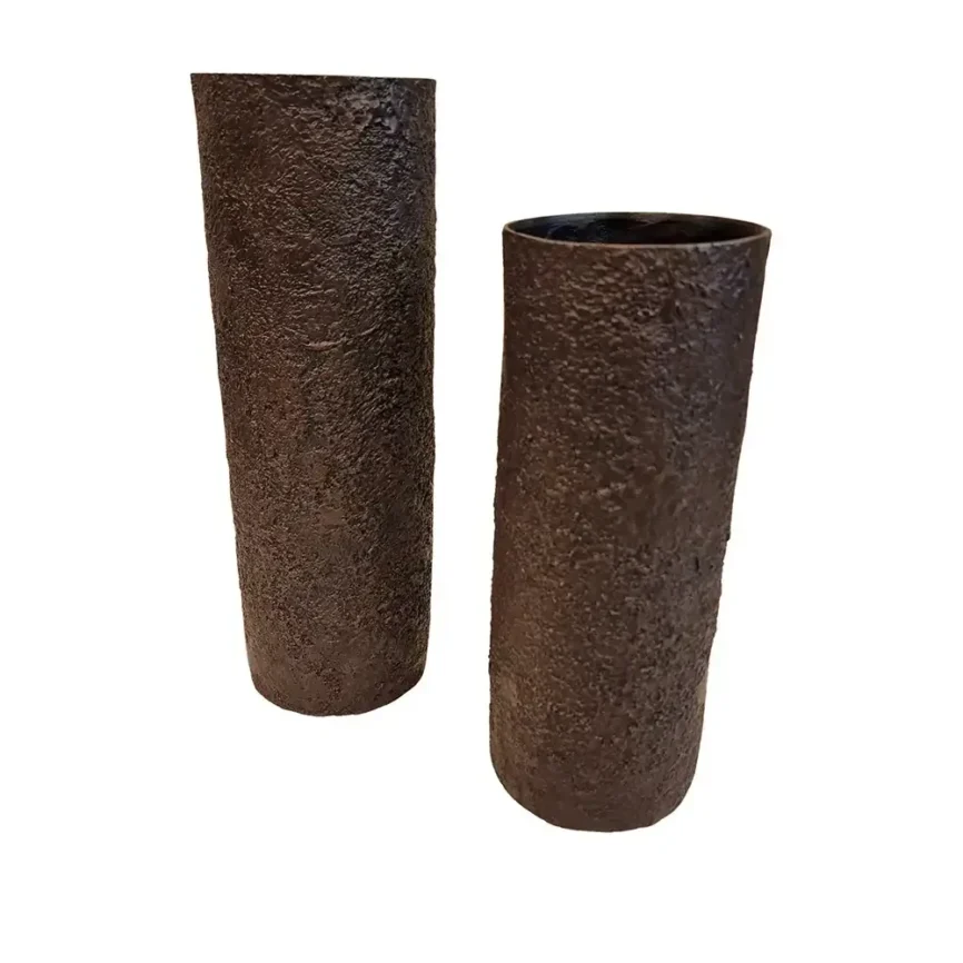 Bronze Vase Cascade, Bronze Nera finish