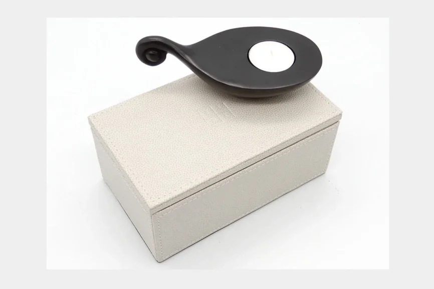 Bronze Votive With Presentation Box, Bronze Nera finish
