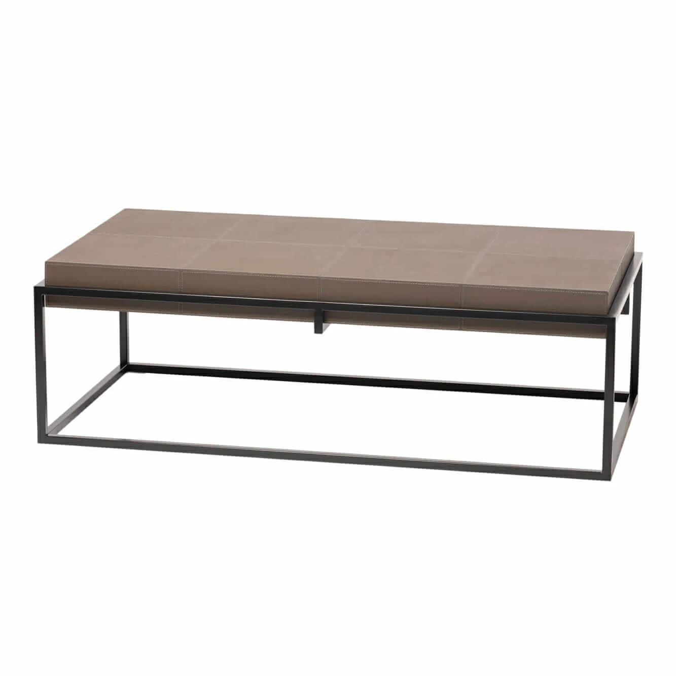 Caged Coffee Table Italian Grey Leather — The Caged Coffee Table Italian Grey Leather is a study in contrast and…
