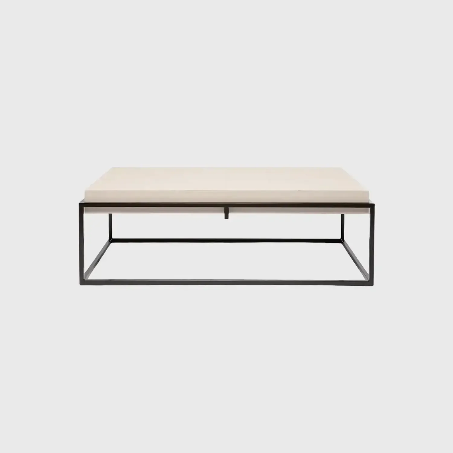 Caged Coffee Table Pumice Leather, Pumice Leather finish