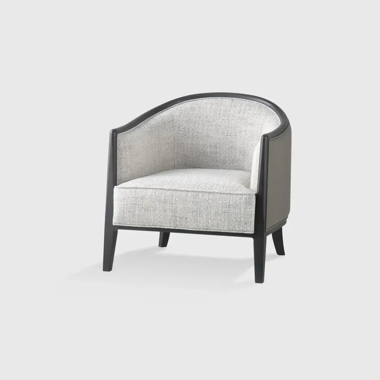 Capitano Armchair Leather and Fabric, 73.3×75×77 cm