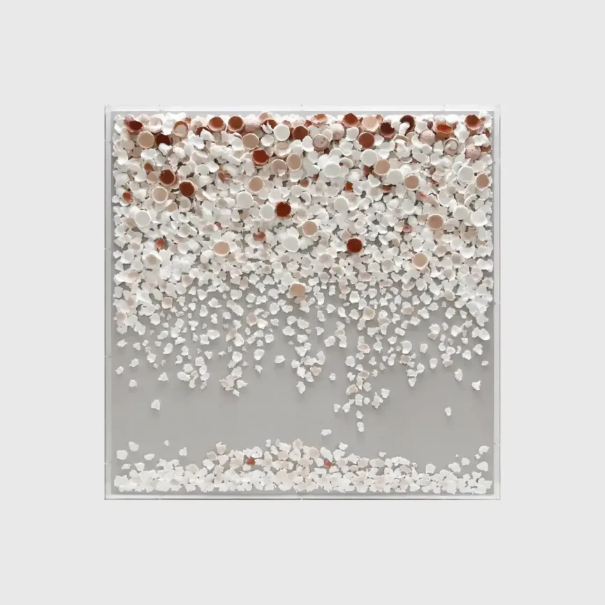 Cascade Paper Petals Framed 3D Art — latest design