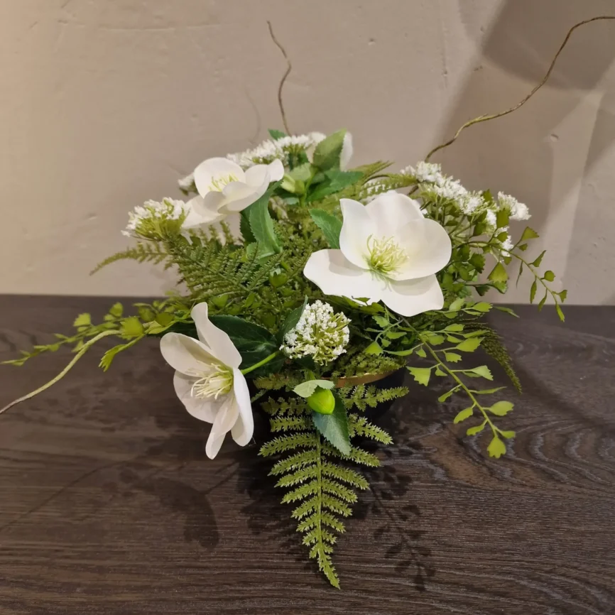Ceramic Floral Bowl — bronze sculpture