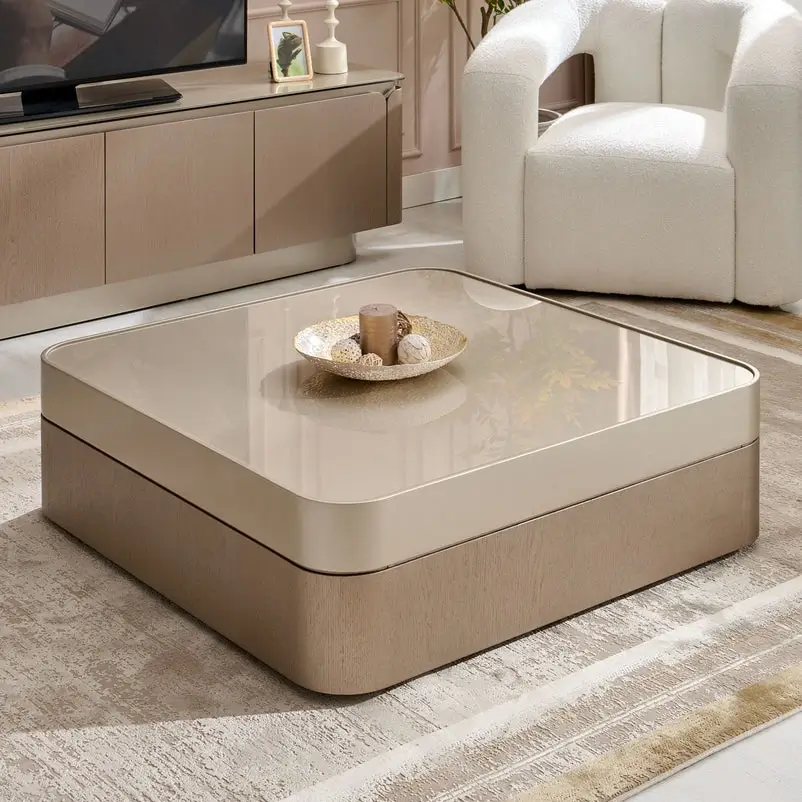 Champagne Coffee Table 100cm, 100×100×31 cm