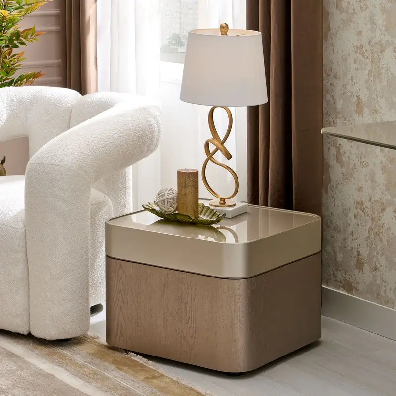 Champagne Side Table, 55×55×41 cm