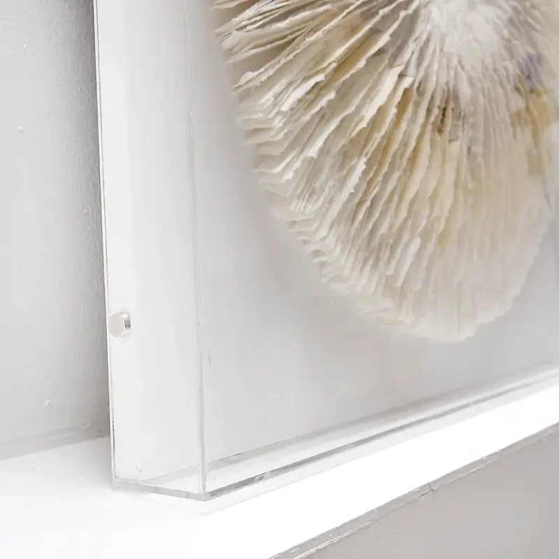 Circle of Stillness Handmade Dimensional Paper Wall Sculpture — latest design