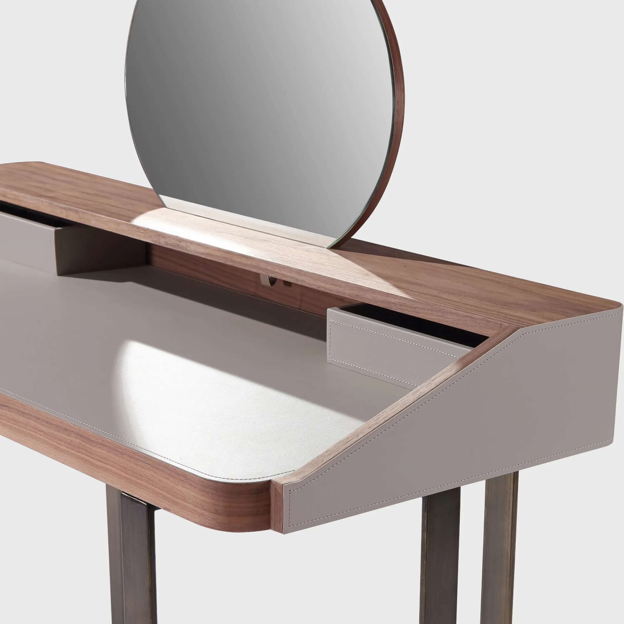 Anson Leather Dressing Table - Image 3