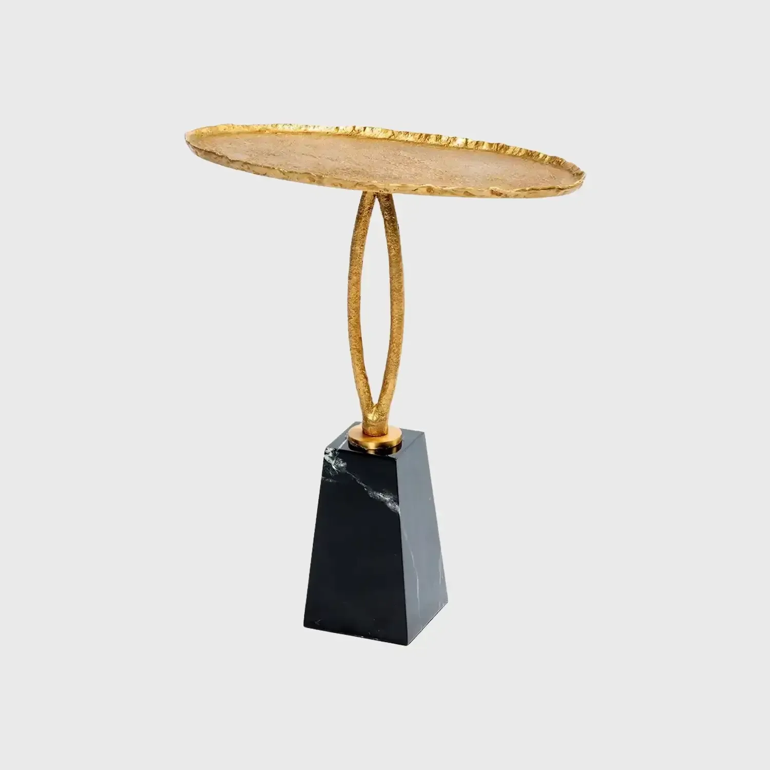 Cocktail Table O Bronze D'Oro and Marble, Bronze d'Oro finish