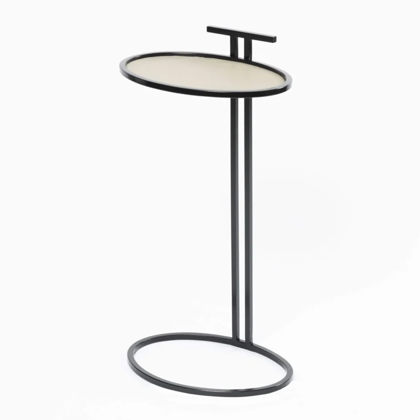 Arunya Cocktail Table Oval French Grey — side table