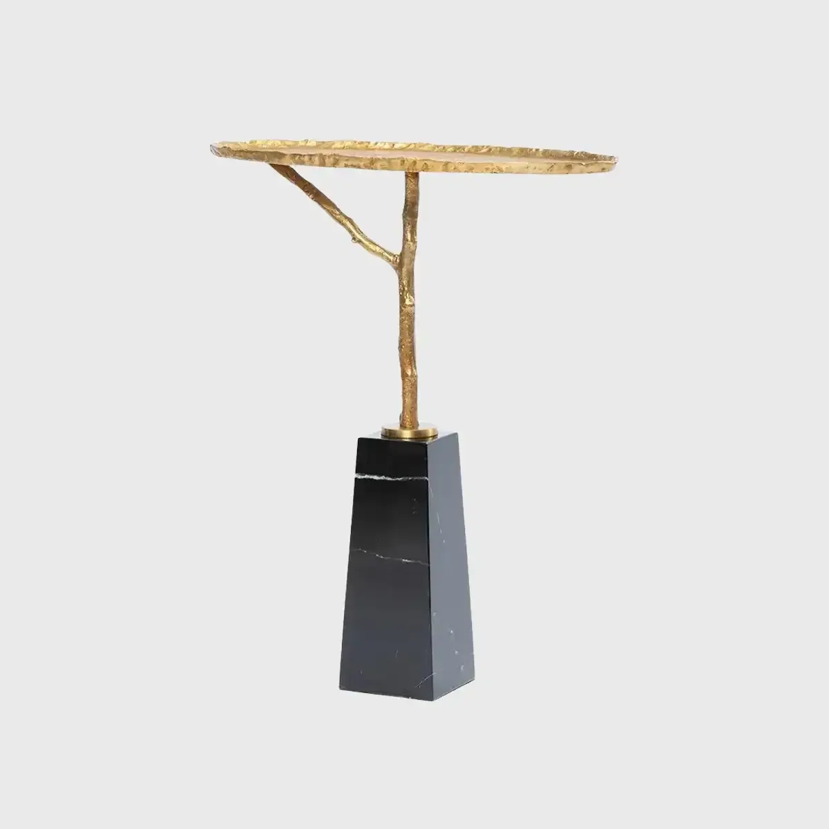 Cocktail Table Y Bronze D'Oro and Marble, Bronze d'Oro finish