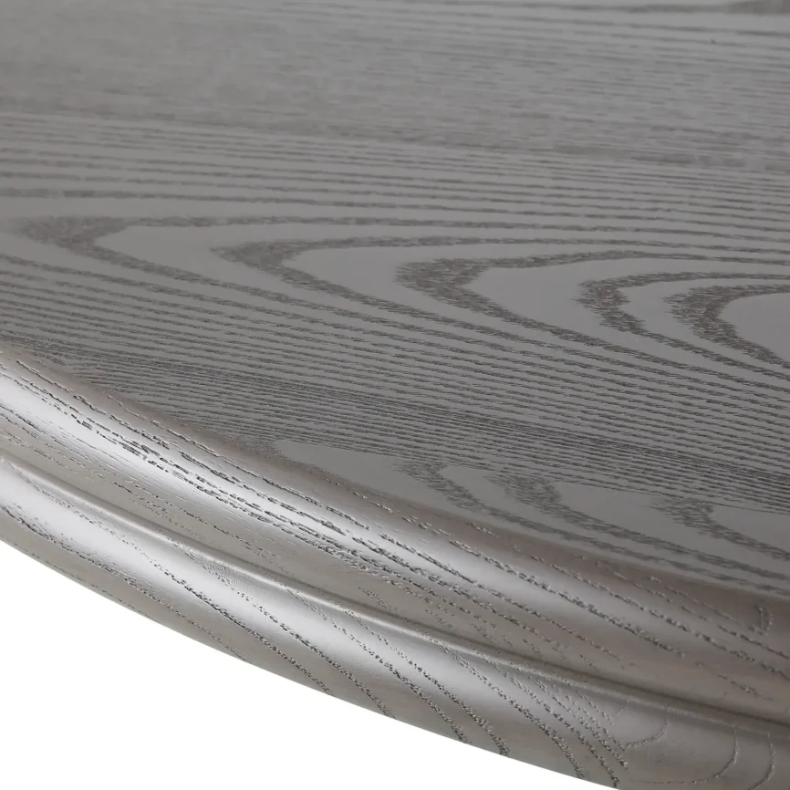 Column Round Dining Table 132cm Macchiato, 132×132×76 cm