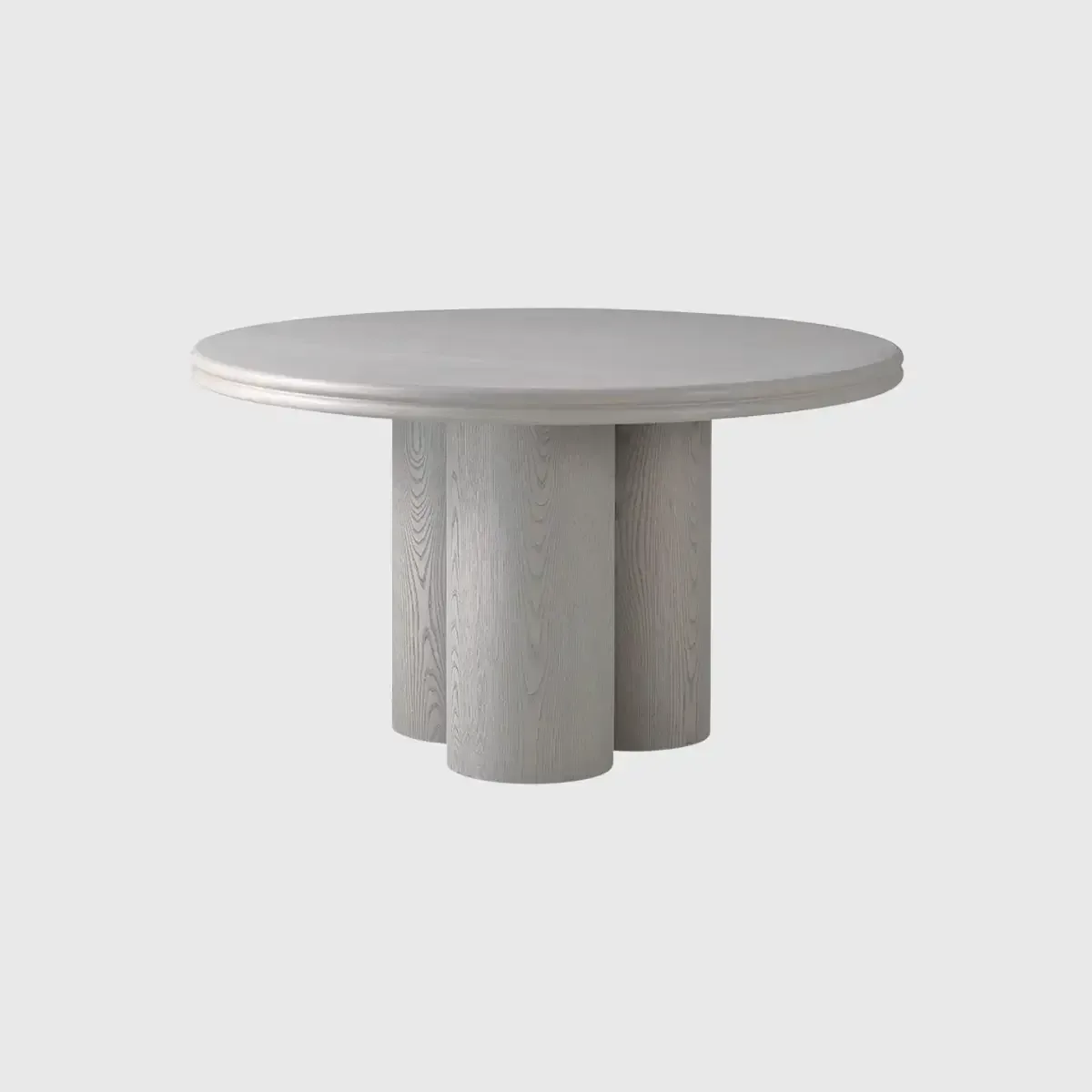 Column round dining table 132cm Latte Ash, Latte Ash finish