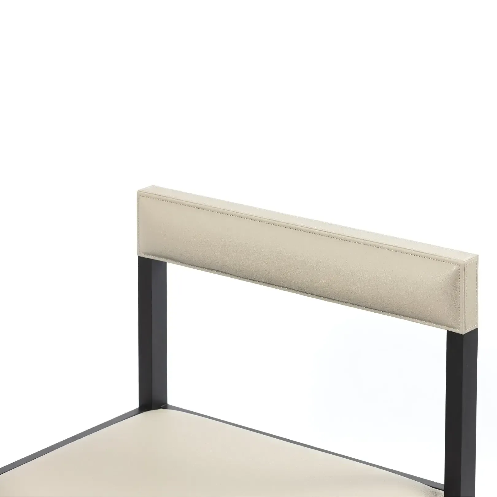 Compact Desk and Chair French Grey Leather, 120×55×75 cm