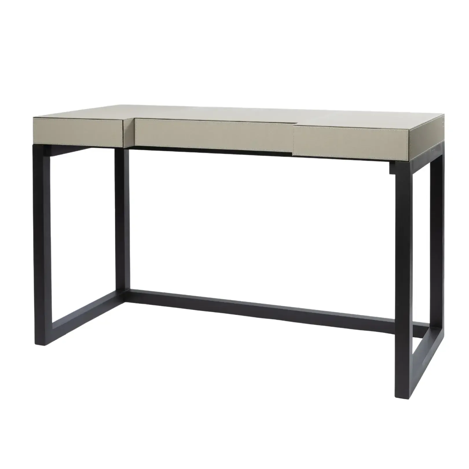 Compact Desk and Chair French Grey Leather — The Compact Desk and Chair French Grey Leather adopts clean lines and a…