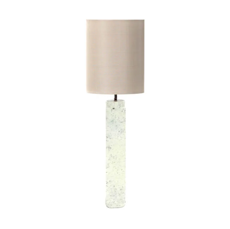 Cong Lamp Natural Marble, 12×12×77 cm