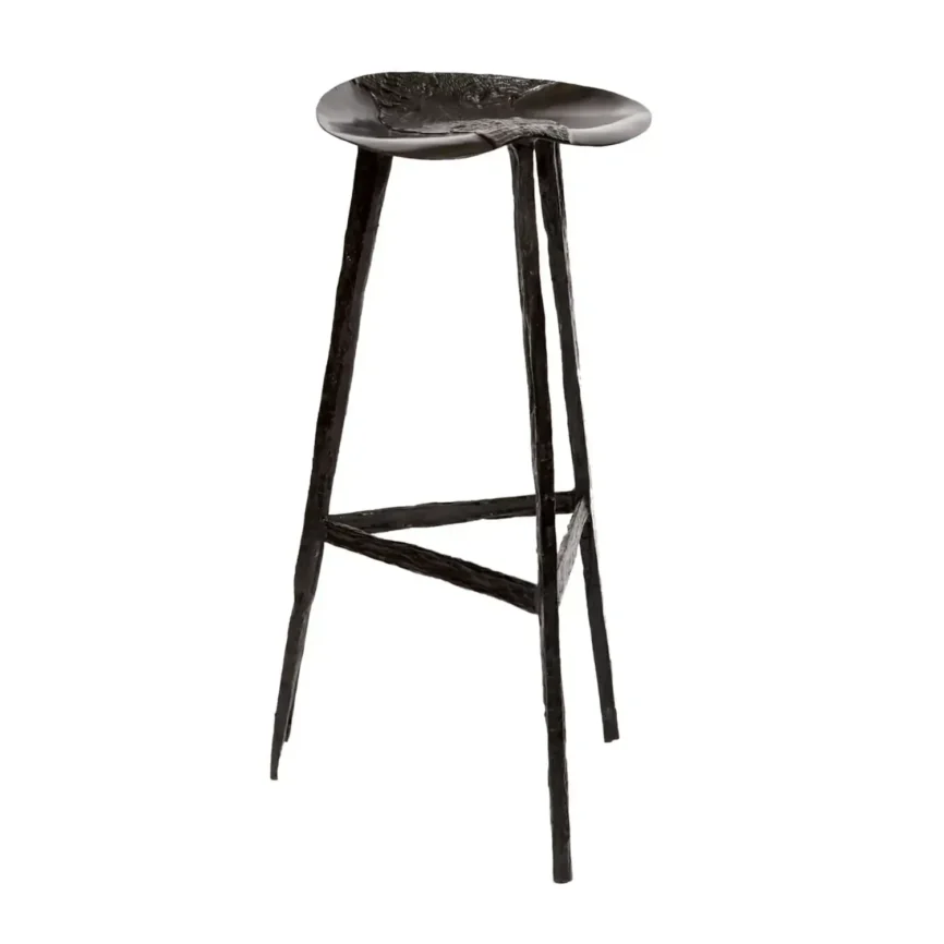 Croc Bar Stool Bronze Nera, Bronze Nera finish