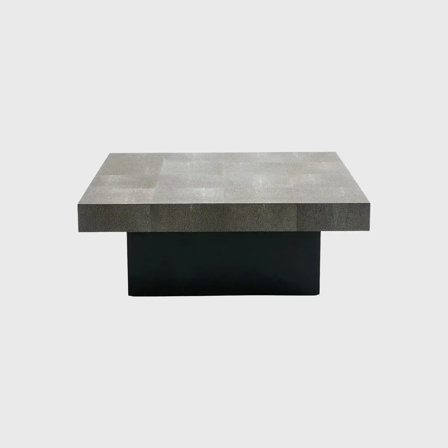 Cube Coffee Table Shagreen Leather, Shagreen Leather finish