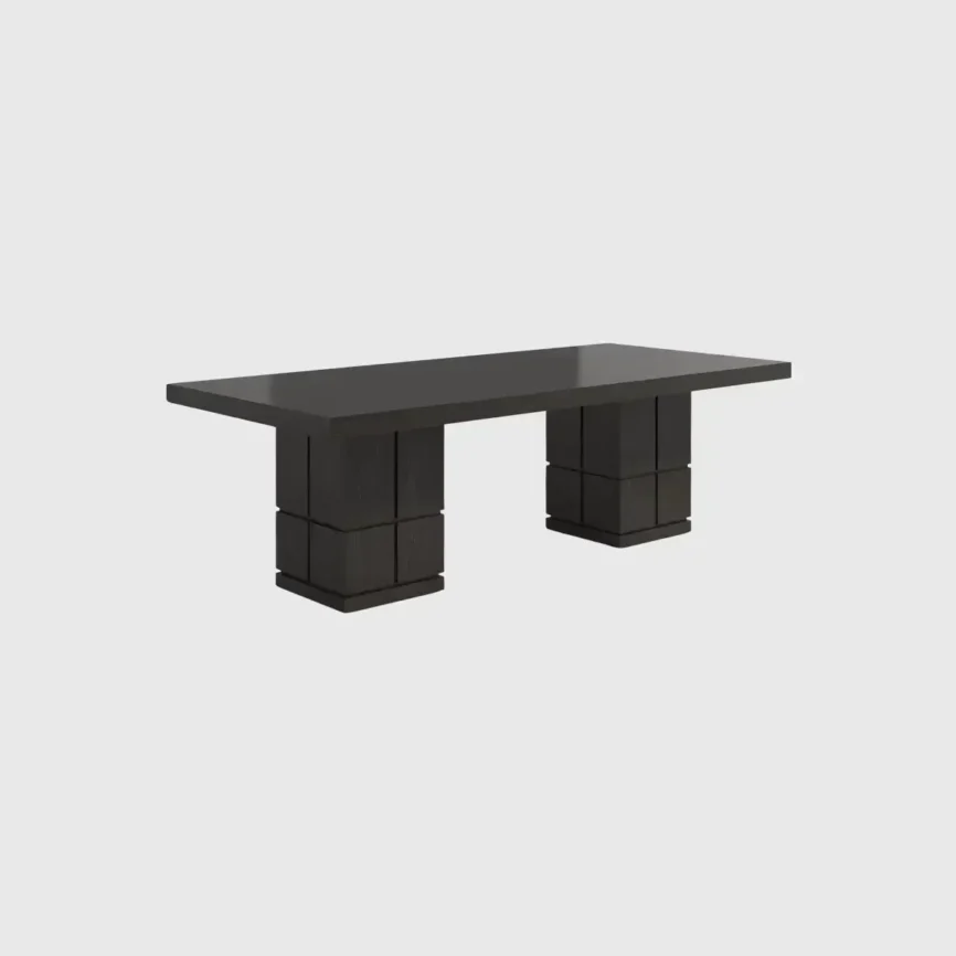 Cubist Dining Table 240cm Espresso Oak, Espresso Oak finish