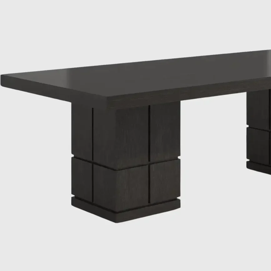 Cubist Dining Table 240cm Espresso Oak, 240×110×75 cm