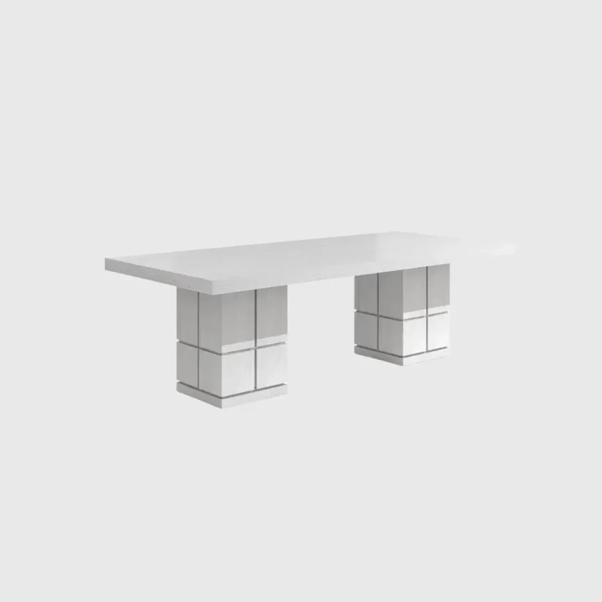 Cubist Dining Table 240cm White Oak, 240×110×75 cm
