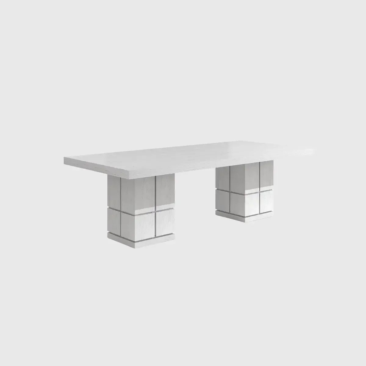 Cubist Dining Table 240cm White Oak, 240×110×75 cm