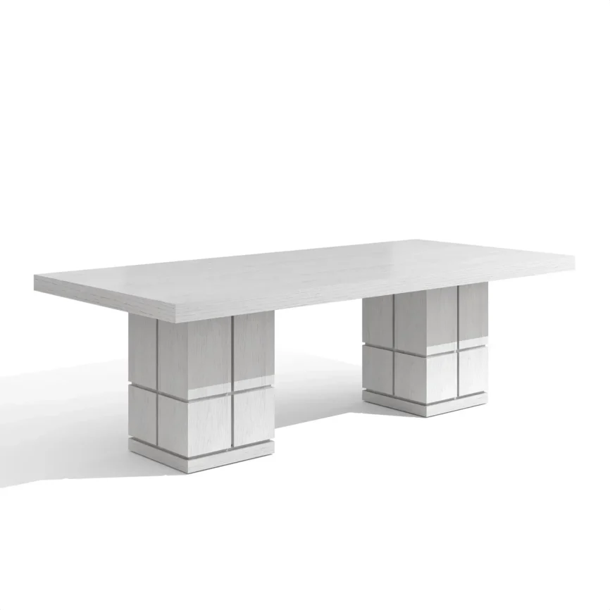 Cubist Dining Table 240cm White Oak — dining table