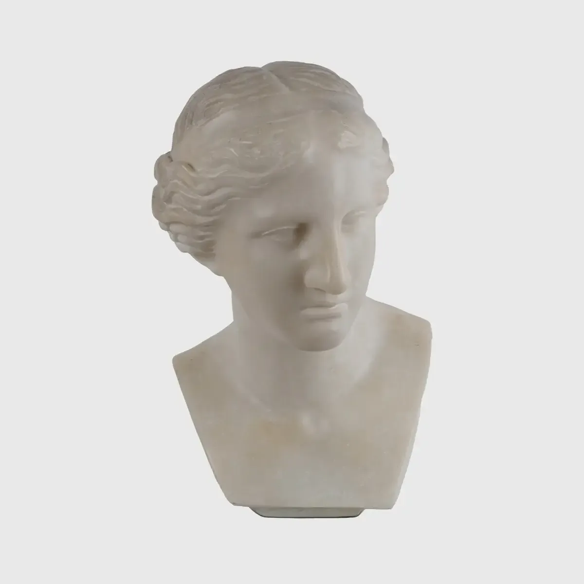 Decorative Marble Female Bust, 34×31×50 cm