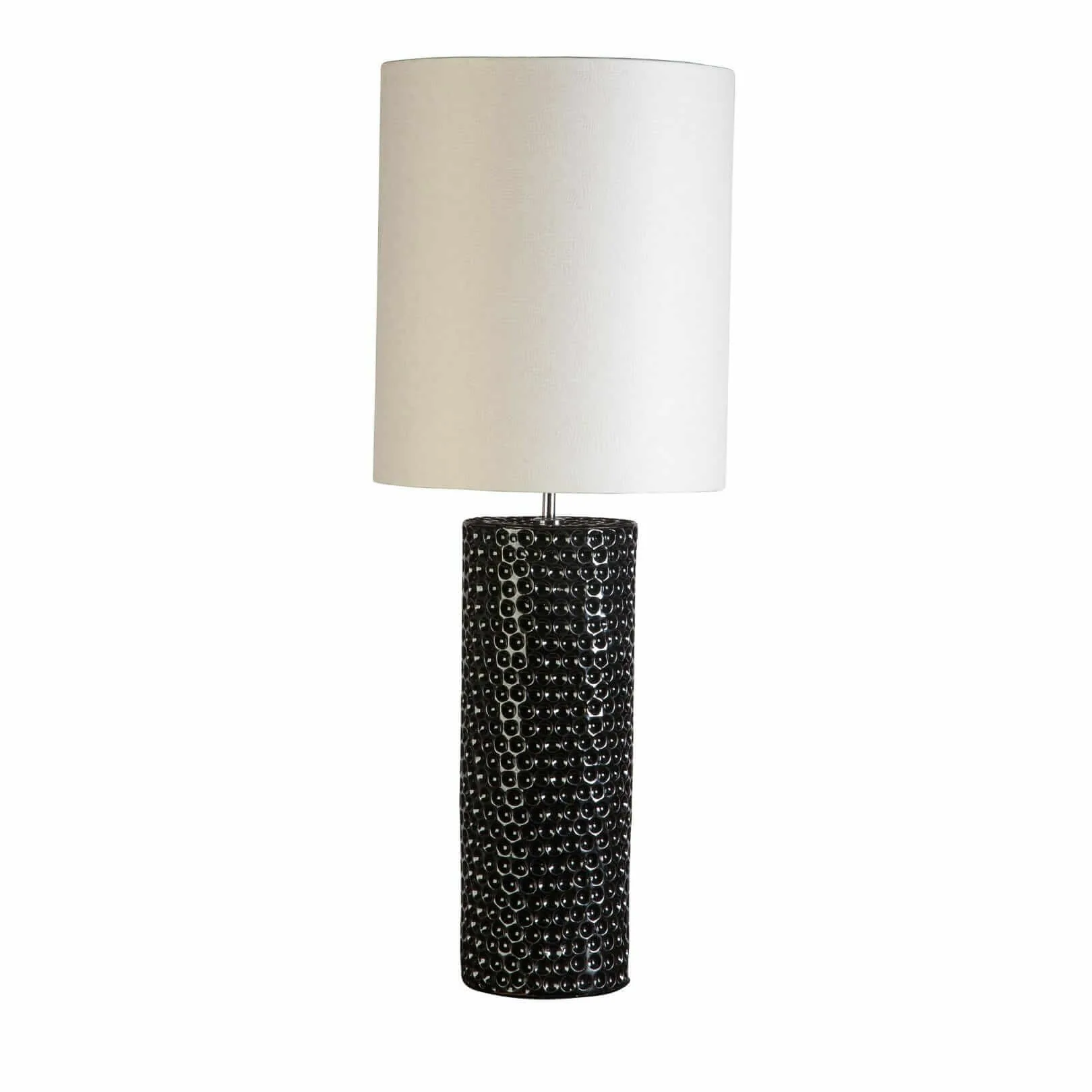 Dimple Ceramic Lamp Carbon — lighting