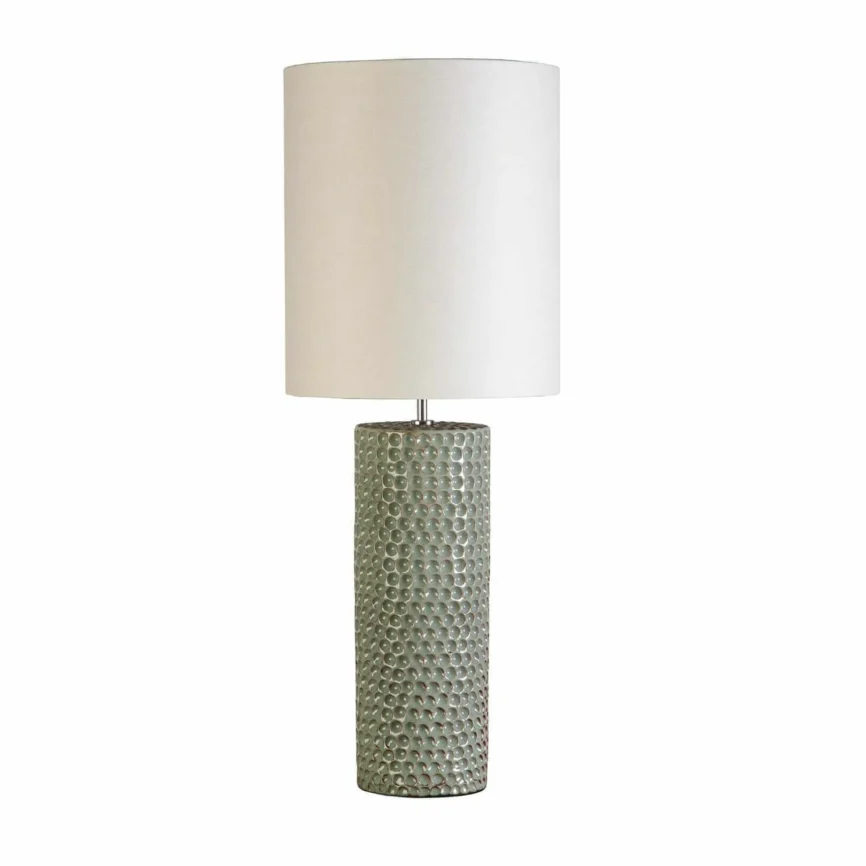 Dimple Ceramic Lamp Lichen — lighting