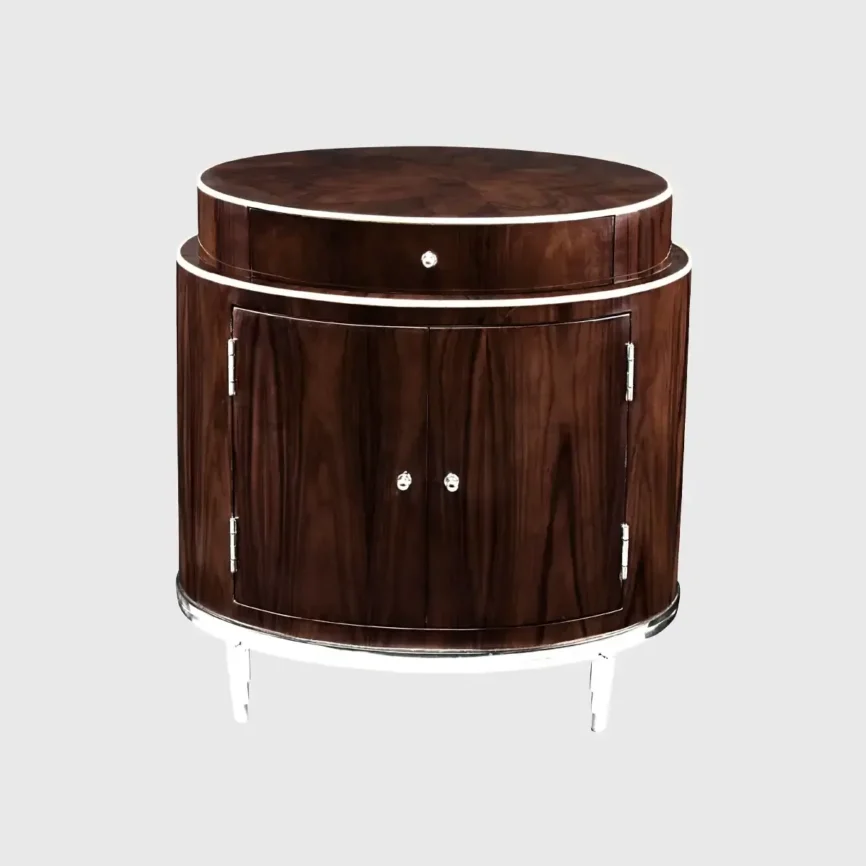 Embassy Oval Nightstand, 59×45×61 cm