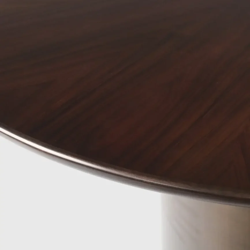 Embassy Round Dining Table Rosewood Top — dining table