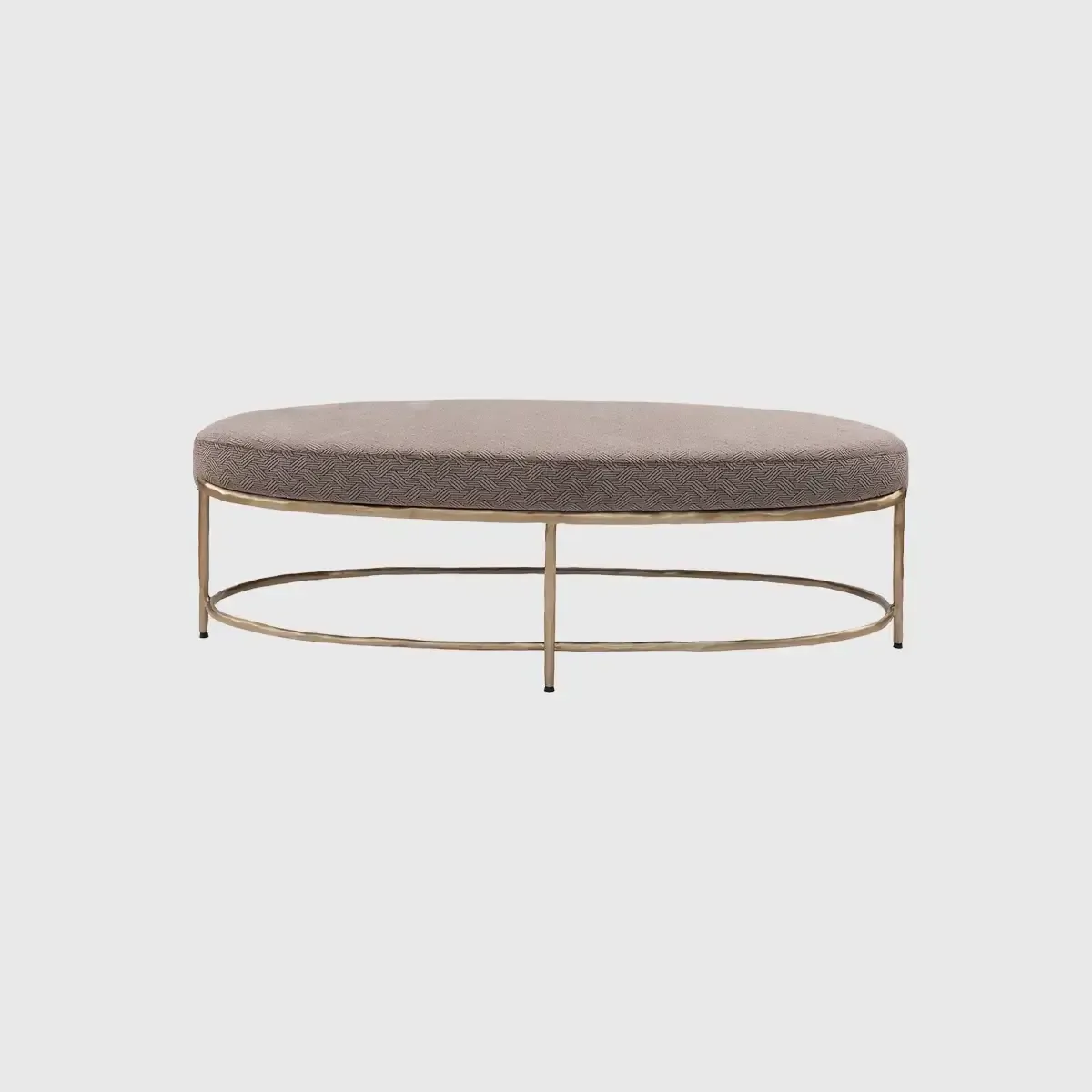 Forge Oval Bench Satin Bronze, Bronze Dorato finish