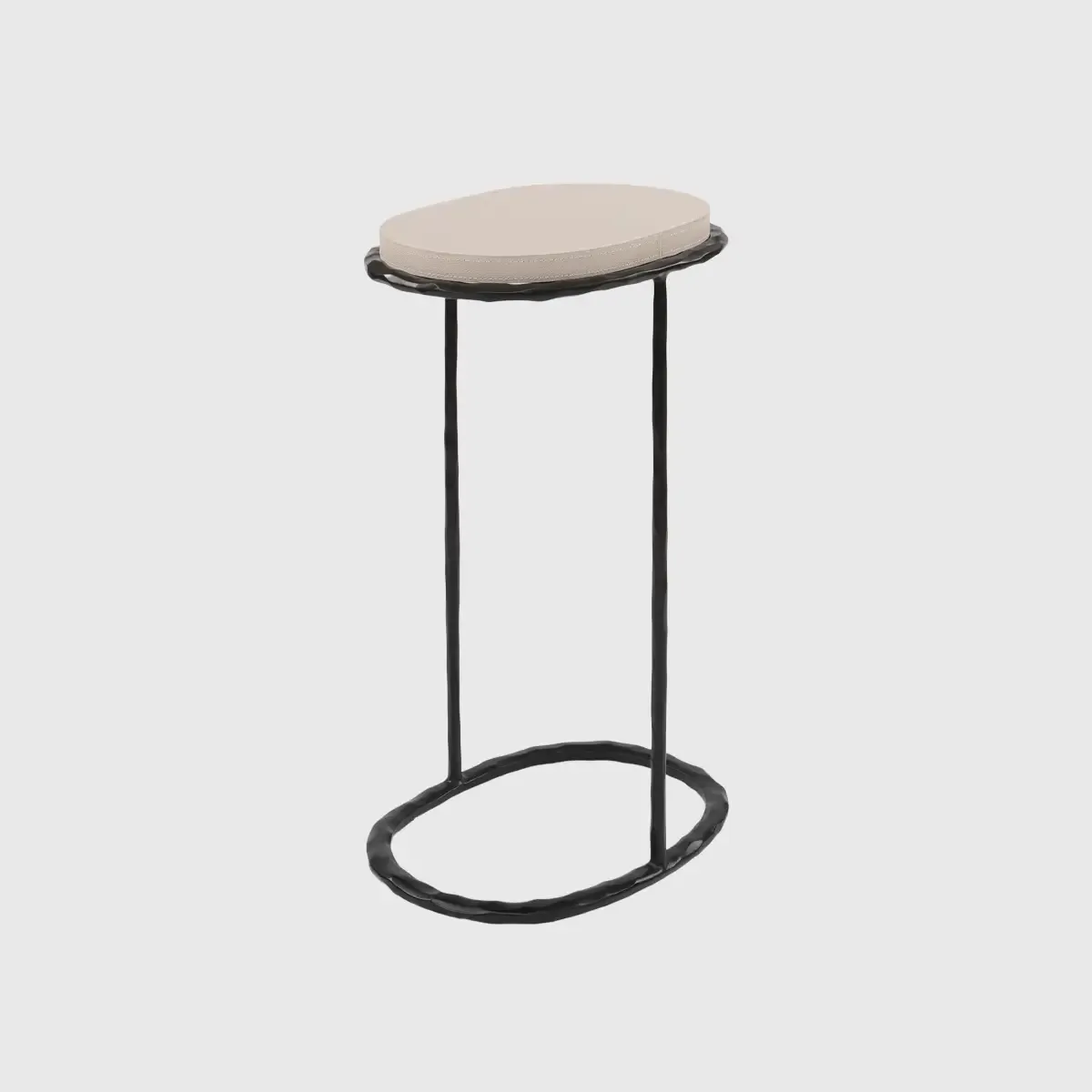 Forged Cocktail Table Bronze Nera Pumice, Pumice Leather finish