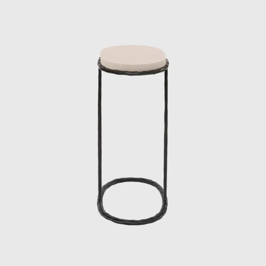 Forged Cocktail Table Bronze Nera Pumice, 40×29×63 cm