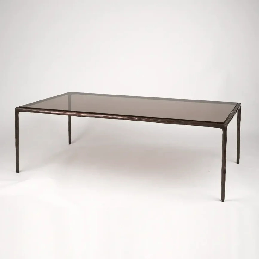Forged Coffee Table Bronze Dorato, 135×75×42 cm