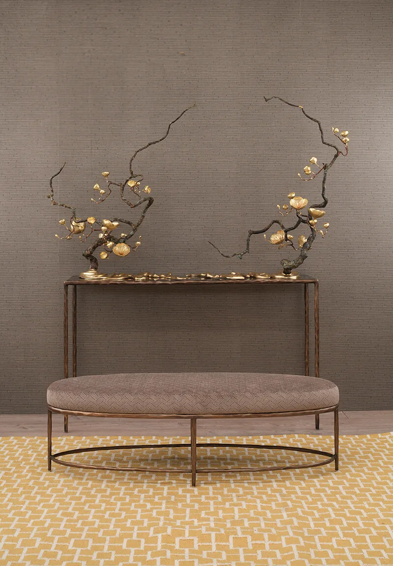 Forged Console Bronze Dorato — The bronzed finish adds a touch of opulence to any room, making it a versatile addition to…