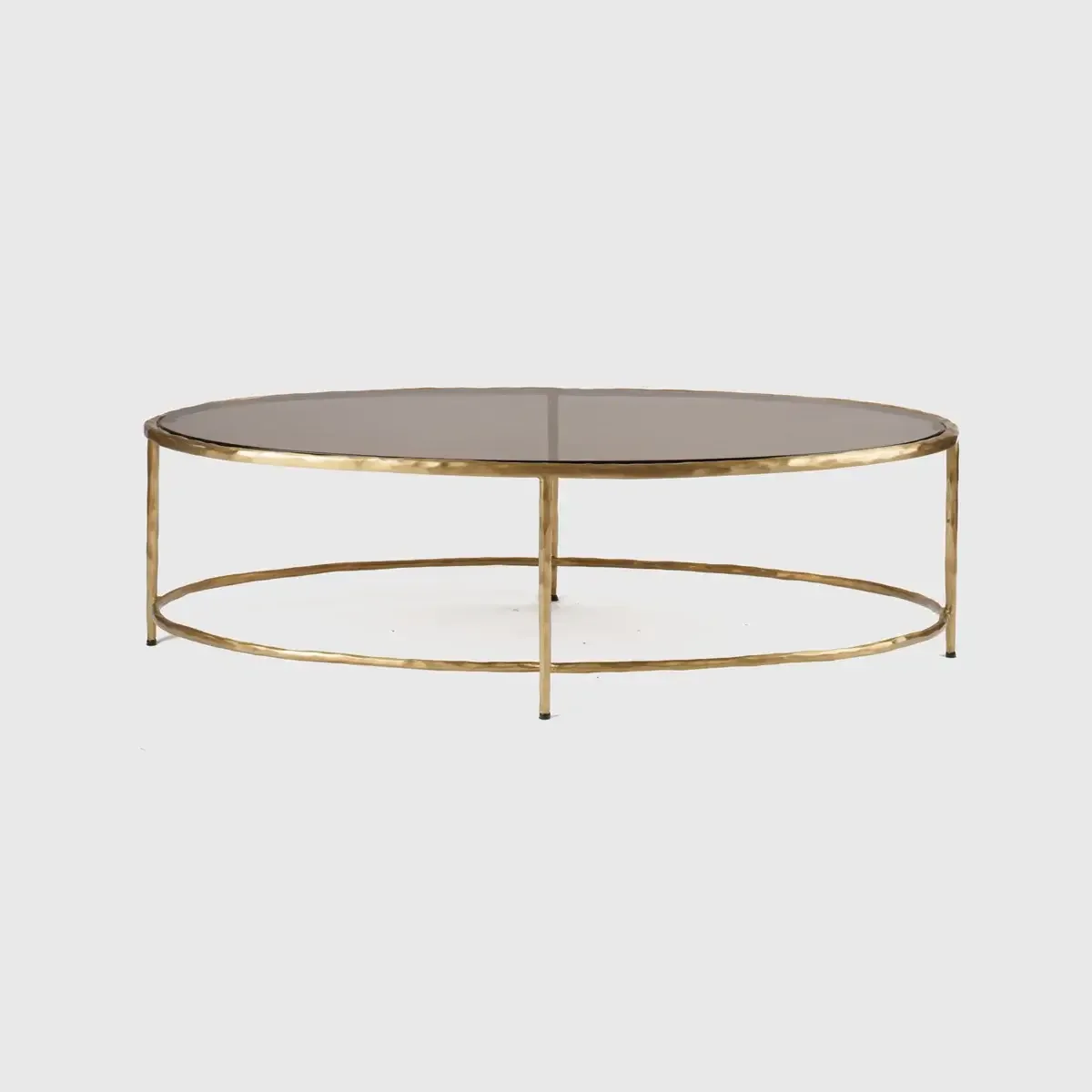 Forged Oval Coffee Table Bronze D'oro, Bronze d'Oro finish