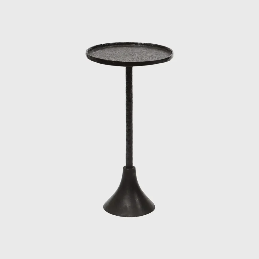 Gimlet Bronze Nera Round Cocktail Table, Bronze Nera finish
