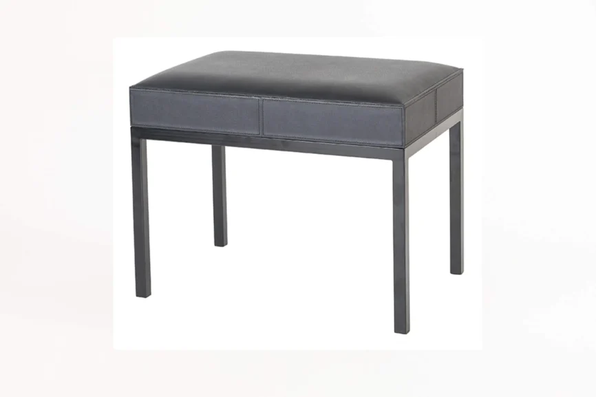 Haus Stool Carbon Leather, 60×40×48 cm