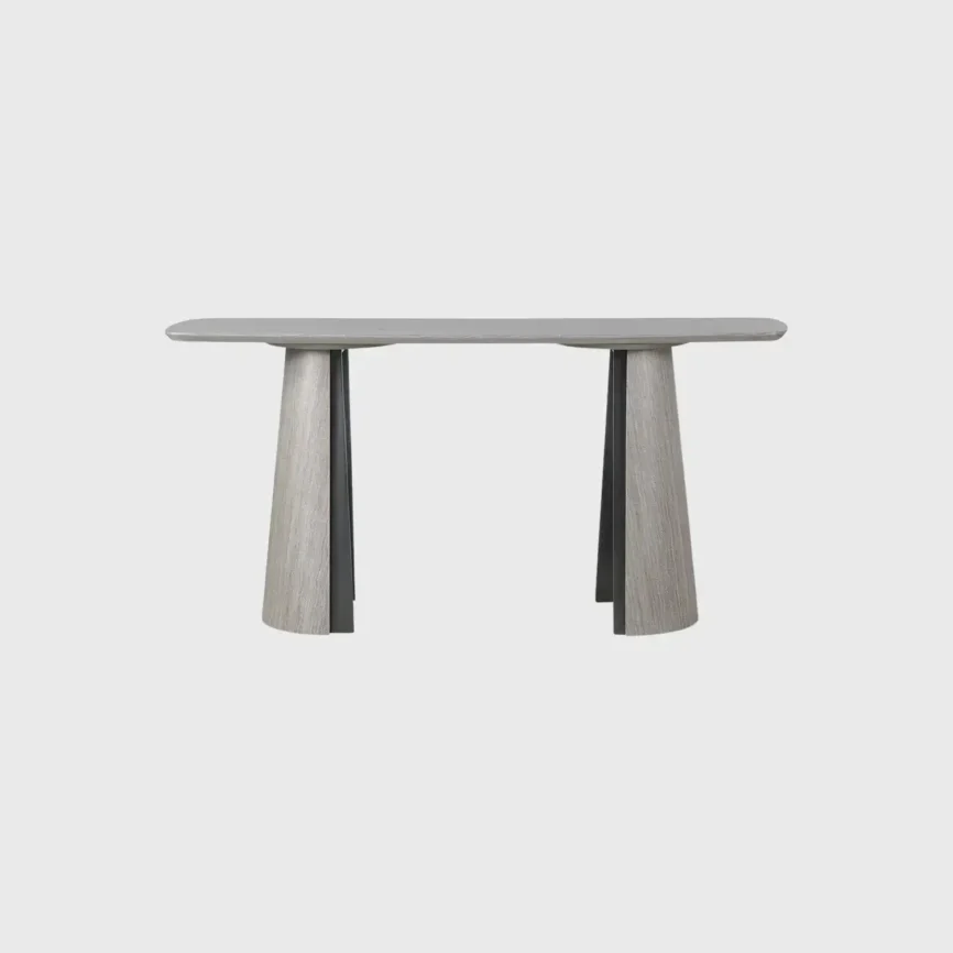 Huggel Console 160cm, Cream Engineered Veneer finish