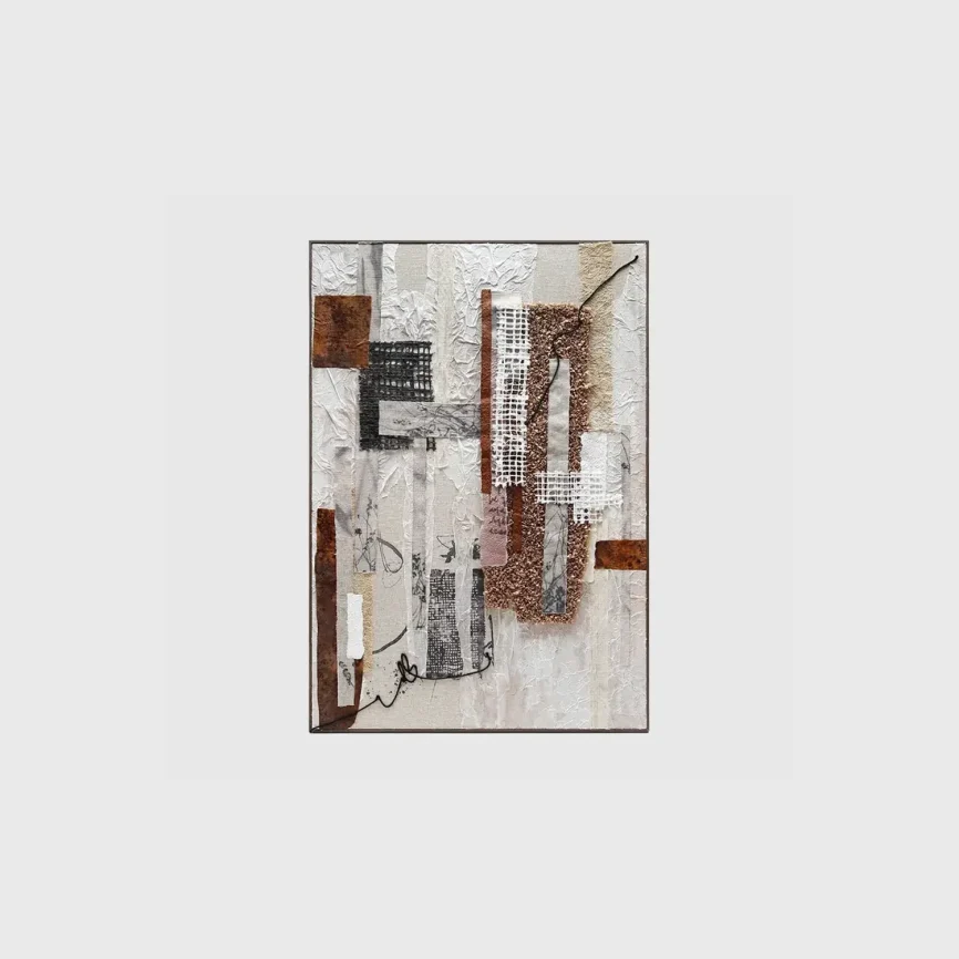 Inheritance Mixed Media Paper and Textile Wall Sculpture — latest design
