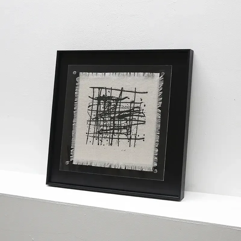 Inkbound Echoes 2 Original Linen Printing Art — The contrast between the rich ink and the natural texture of the linen…