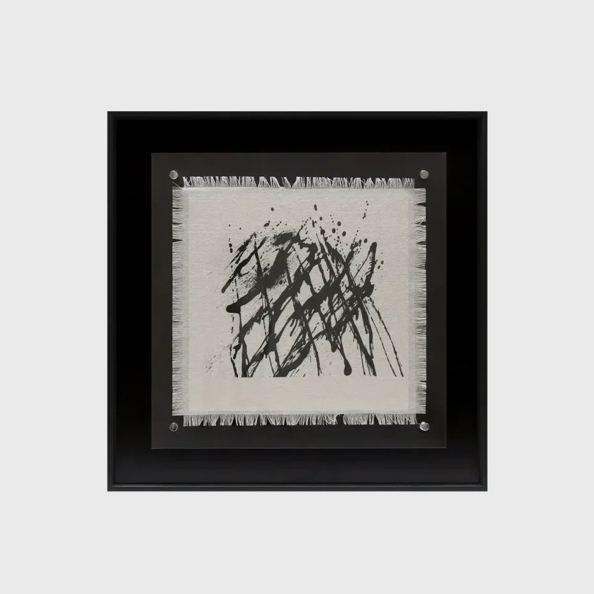 Inkbound Echoes 4 Original linen printing art — latest design