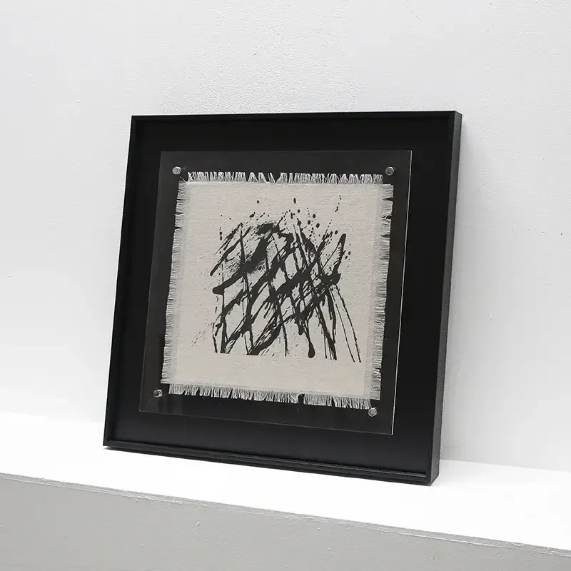 Inkbound Echoes 4 Original linen printing art — This original ink-on-linen artwork features bold gestures and energetic…