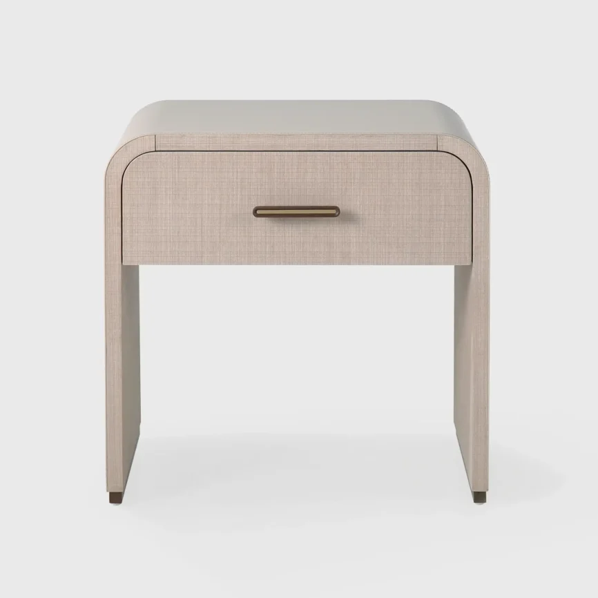 Jason 1 Drawer Nightstand, Bentley Leather finish
